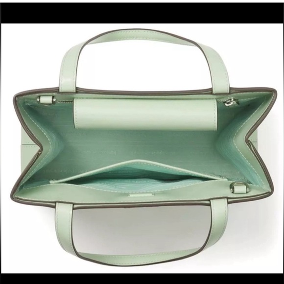 Kate Spade $298 MSRP NWT Spazzolato Small Tote, Pistachio Cream - Picture 2 of 16